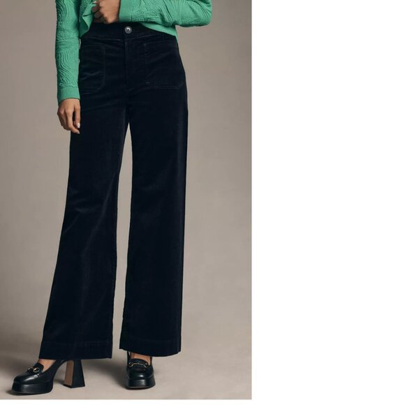 Anthropologie The Colette Corduroy Full-Length Wide-Leg Pants by Maeve 30 NEW - Picture 6 of 10